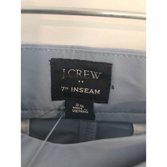 NWT J.crew tech shorts size 29 light blue 7 inch inseam - Picture 4 of 4
